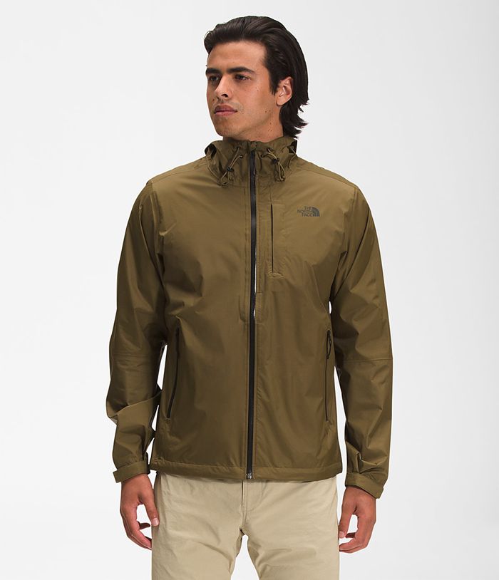 Chubasquero The North Face Hombre Alta Vista - Colombia WYGTUK416 - Verde Oliva